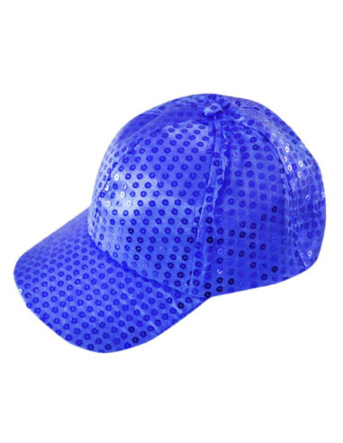 Gorra de lentejuelas azul cobalto I Ducaval I Envíos 24/48 horas