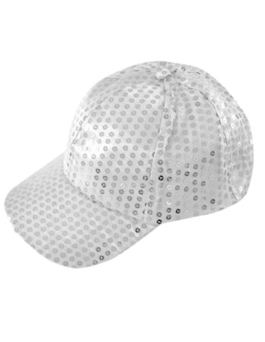 Gorra lentejuela plata I Ducaval I envíos 24/48 horas