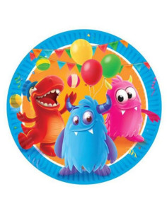 Platos monsters 18 cm 8u | Ducaval | Envías 24/48 horas 