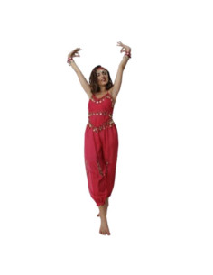 Conjunto danza del vientre adt rojo | Ducaval | Envías 24/48 horas 