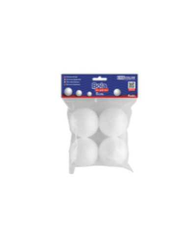 Bola porex 6CM 4UD | Ducaval | Envías 24/48 horas 