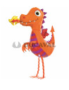 Globo foil dragon andador