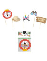 Accesorios photocall jungla cartón 5ud | Ducaval | Envíos 24/48 horas