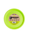 plato llano verde lima BIODEGRADABLE 20.5cm 10ud | Ducaval |  Envíos 