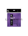 Plato llano cuadrado morado 17x17cm 6ud | Ducaval |