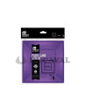 Plato llano cuadrado morado 17x17cm 6ud | Ducaval |