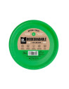 Plato llano verde BIODEGRADABLE 17cm 12ud | Ducaval | Envíos 24/48 ho