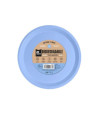 plato llano azul pastel BIODEGRADABLE 20.5cm 10ud | Ducaval | Envíos 