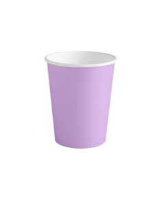 Vaso lavanda cartón BIODEGRADABLE 270cc 10ud | Ducaval | envios 24/48