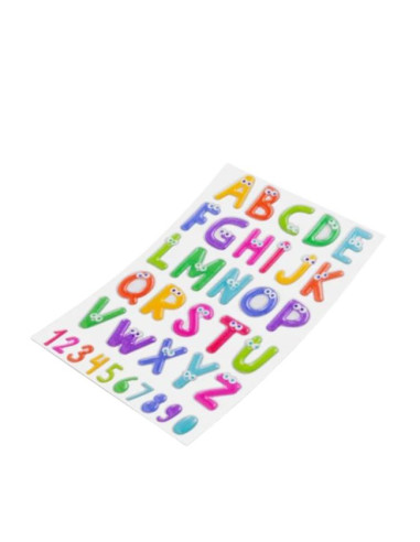 Pegatinas adhesivas letras y numeros 14x21cm | Ducaval | Envías 24/48