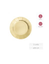 Bajo plato redondo carton oro 33CM 2UD | Ducaval | Envías 24/48 horas
