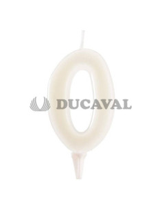 Vela fluorescente amarillo nº0  Disfraces Ducaval