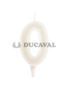 Vela fluorescente amarillo nº0  Disfraces Ducaval