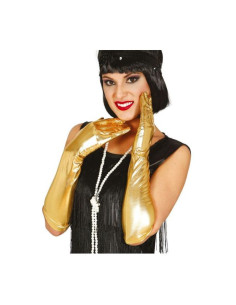 Guantes metalizados oro  44CM | Ducaval | Envías 24/48 horas 