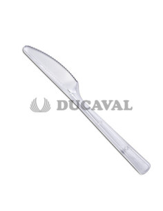 Cuchillo transparente (10 unidades)  Disfraces Ducaval