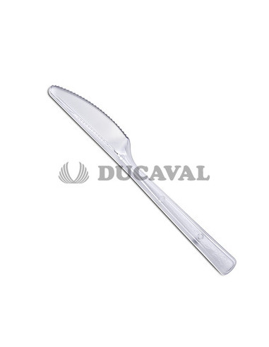 Cuchillo transparente (10 unidades)  Disfraces Ducaval