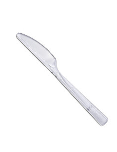 Cuchillo transparente (10 unidades)  Disfraces Ducaval