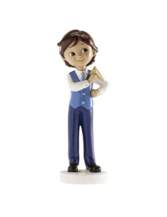 Figura niño comunión con avión 13cm | Ducaval | Envíos 24/48 horas