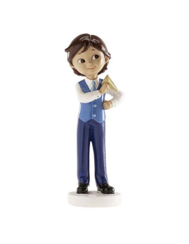 Figura niño comunión con avión 13cm | Ducaval | Envíos 24/48 horas