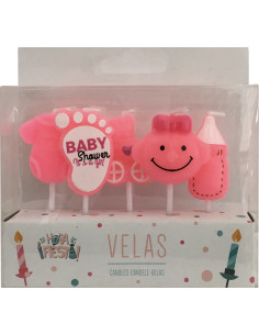 Velas baby rosa  Disfraces Ducaval