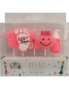 Velas baby rosa  Disfraces Ducaval