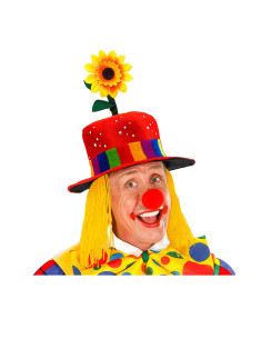 Sombrero terciopelo de payaso con pelo y girasol| Ducaval | Envías 24