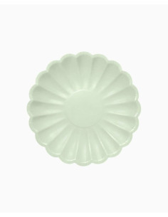 Plato rizado verde menta 18CM 8UD | Ducaval | Envías 24/48 horas 