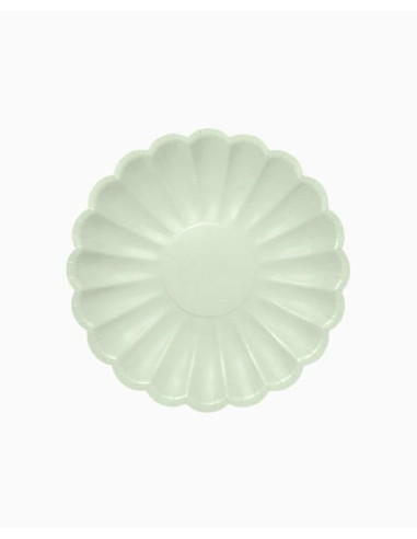 Plato rizado verde menta 18CM 8UD | Ducaval | Envías 24/48 horas 