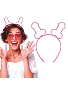 Diadema penes brillantes metálica | Ducaval | Envías 24/48 horas 
