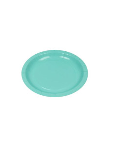 Plato cartón aguamarina 20cm | Ducaval | Envíos 24/48 horas
