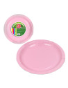 Plato cartón rosa baby 20cm  Disfraces Ducaval