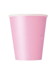 Vaso cartón rosa baby 200cc. 24ud  Disfraces Ducaval
