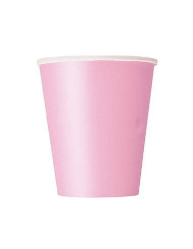 Vaso cartón rosa baby 200cc. 24ud  Disfraces Ducaval