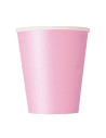Vaso cartón rosa baby 200cc. 24ud  Disfraces Ducaval