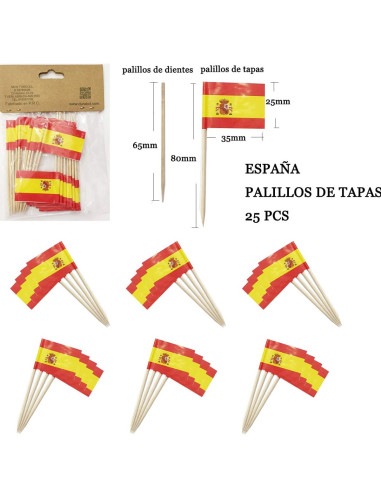 Palillos España 25 unidades | Ducaval | Envías 24/48 horas
