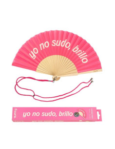 Abanico "Yo no sudo, brillo" Rosa | Ducaval | Envías 24/48 horas 