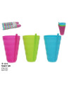 Set 3 vasos plastico c/pajita 560ML560ML | Ducaval | Envías 24/48 hor