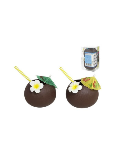 Set de 2 vasos de coco | Ducaval | Envías 24/48 horas 