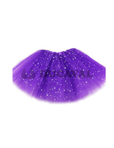 Tutu de purpurina morado infantil | Ducaval | Envíos 24/48 horas 