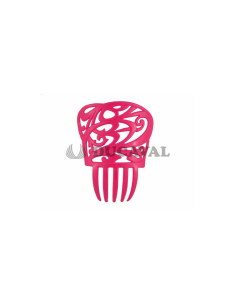Peineta pequeña rosa fucsia