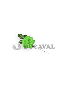 Flor sevillana mediana verde pistacho | Ducaval |