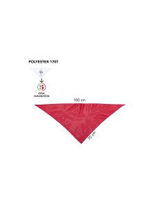 Pañuelo poliéster rojo | Ducaval | Envíos 24/48 horas
