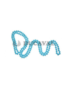 Collar de perlas largo turquesa 146cm