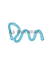 Collar de perlas largo turquesa 146cm