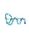 Collar de perlas largo turquesa 146cm