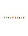 Banderines fiesta  Banderines decorativos triángulo multicolor
