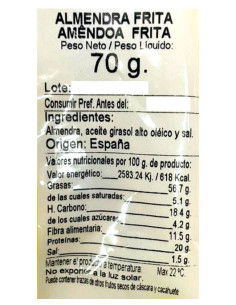 Almendra repelada frita 1kg. Ducaval 2448 h envios