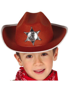 Sombrero Sheriff marrón infantil | Ducaval | Envías 24/48 horas 