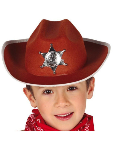 Sombrero Sheriff marrón infantil | Ducaval | Envías 24/48 horas 