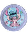 Platos cartón Stitch y Angel 20cm 8ud | Ducaval | Envíos 24/48h